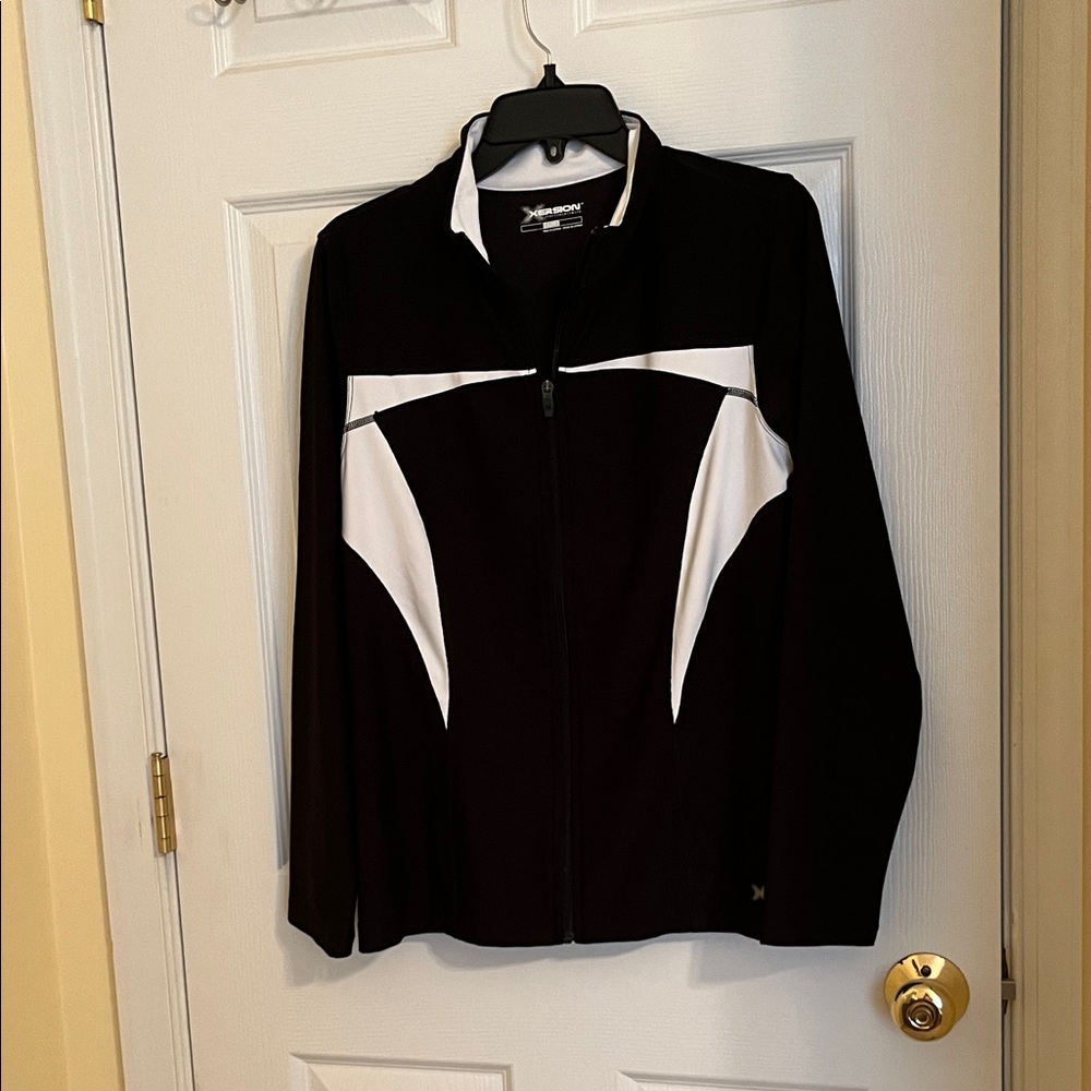 Xersion Women's Black and White Bomber Jacket